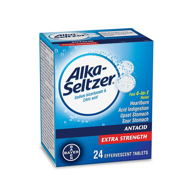 Alka-Seltzer – Antiacide extra fort | 24 comprimés
