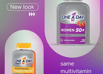 One A Day - Gommes Multivitaminées Femme 50+ | 130 Gommes