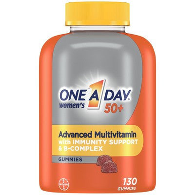 One A Day - Women's 50+ Advanced MultiVitamin - with Immunity Support & B-Complex | 130 Gummies