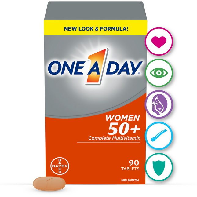 One A Day - Women 50+ Complete Multivitamin | 90 Tablets