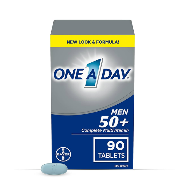 One A Day - Men 50+ Complete Multivitamin | 90 Tablets