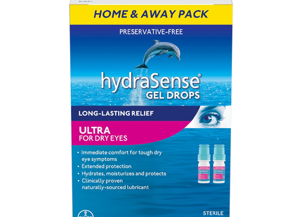 HydraSense - Ultra Gel Eye Drops for Dry Eyes | 2 x 10 mL