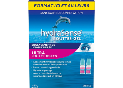 HydraSense - Ultra Gel Eye Drops for Dry Eyes | 2 x 10 mL