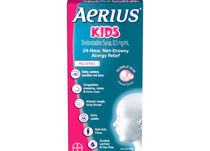 AERIUS SIROP BUBBLE GUM 100ML