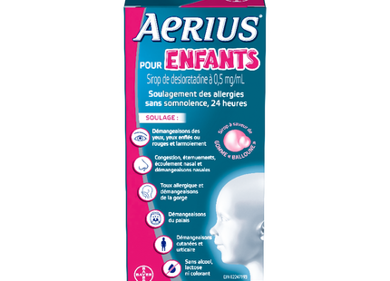 AERIUS SIROP BUBBLE GUM 100ML