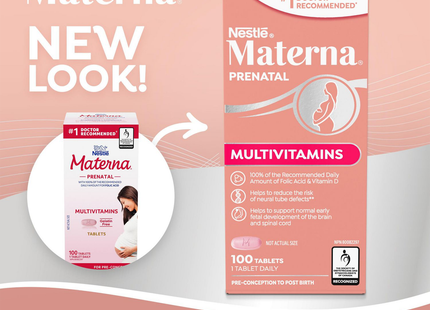 Materna - Prenatal Multivitamins | 100 Tablets