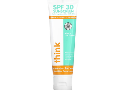 Think - Écran solaire minéral SPF 30 avec aloès + feuilles de thé | 89 ml