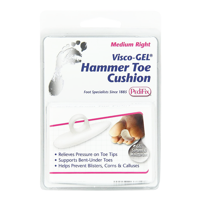 Pedifix - VISCO Gel Hammer Toe Cushion - Medium Right | 1 Unit