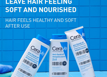 CeraVe - 2IN1 Anti-Dandruff Hydrating Shampoo and Conditioner, For All Hair Types | 355 mL