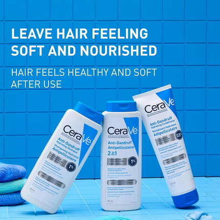 CeraVe - Shampooing et Après-Shampooing Hydratant Anti-Pelliculaire 2 EN 1, Pour Tous Types de Cheveux | 355 mL
