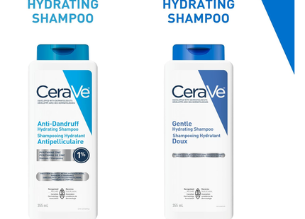CeraVe - Anti-Dandruff Hydrating Shampoo for Men & Women, Sulfate Free, For All Hair Types | 355 mL