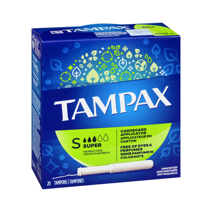 Tampax – Super absorbant, sans parfum | 20 tampons