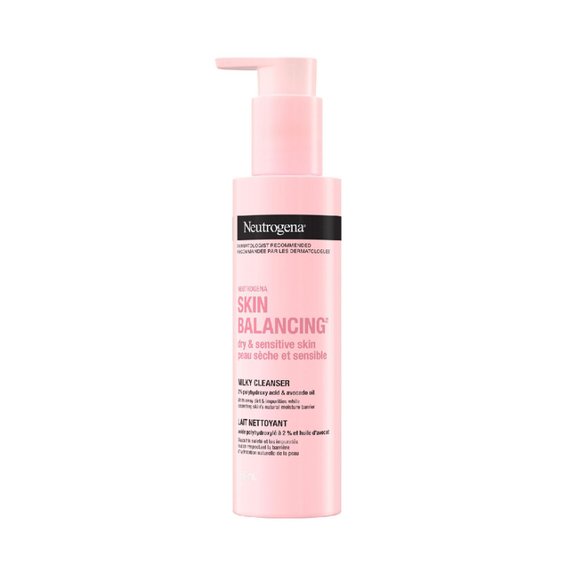 Neutrogena Skin Balancing Milky Cleanser for Dry & Sensitive Skin | 186 ml