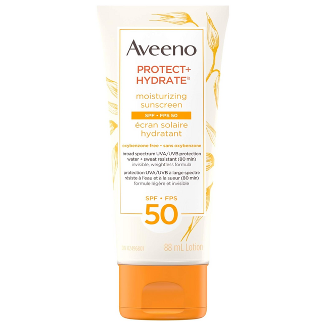 Aveeno - Protect + Hydrate - crème solaire hydratante - SPF 50 | 88 ml