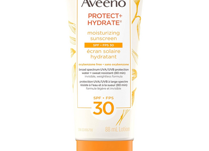 Aveeno - Protect + Hydrate - Moisturizing Sunscreen - SPF 30 | 88ml