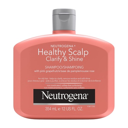 Neutrogena - Healthy Scalp - Shampoing Clarifiant &amp; Brillance au Pamplemousse Rose - pour Cheveux Gras | 354 ml