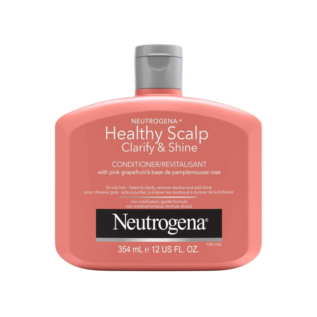 Neutrogena - Healthy Scalp - Après-shampoing clarifiant et brillant au pamplemousse rose - pour cheveux gras | 354 ml