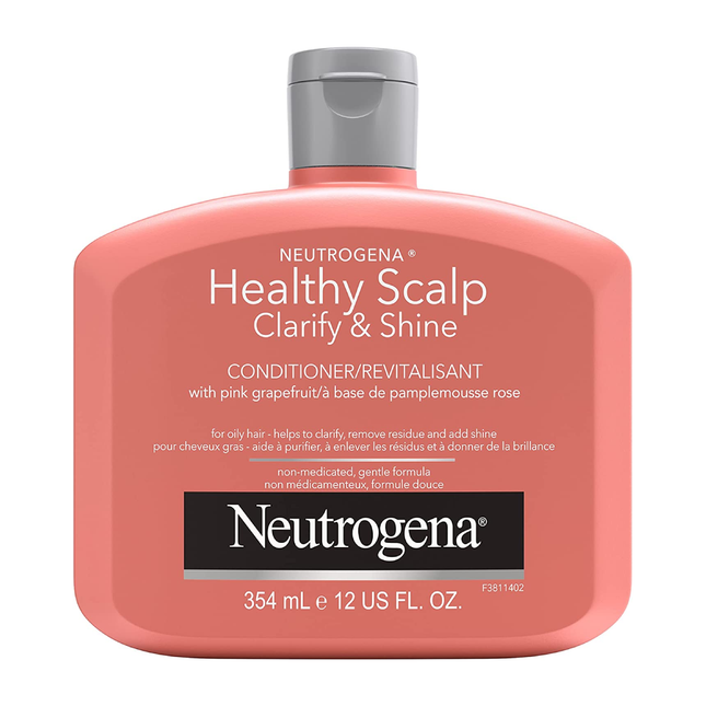 Neutrogena - Healthy Scalp - Après-shampoing clarifiant et brillant au pamplemousse rose - pour cheveux gras | 354 ml