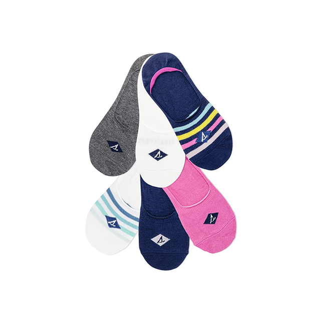 Sperry - Women's Recycled Sneaker Low Cut Sock - Size 5-10 | 6 Pairs