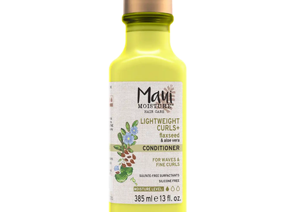 Maui Moisture - Lightweight Curls+ Conditioner, Flaxseed & Aloe Vera | 385 mL