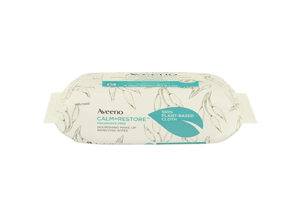 Aveeno - Calm + Restore Makeup Removing Wipes | 25 Wipes