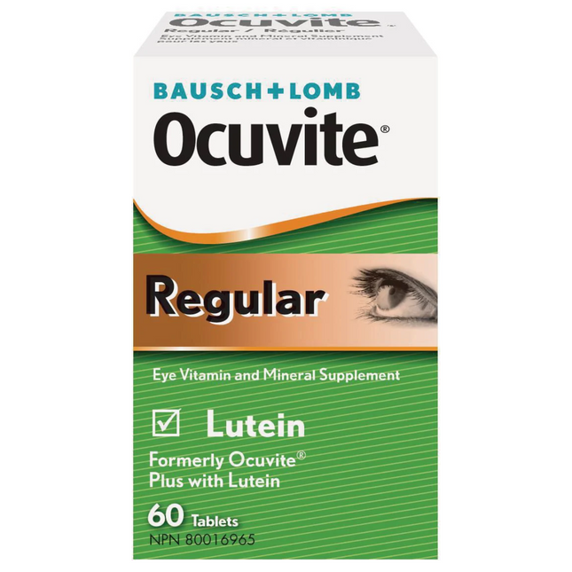 Bausch + Lomb - Ocutive Regular Eye Vitamin & Mineral Supplement | 60 Tablets