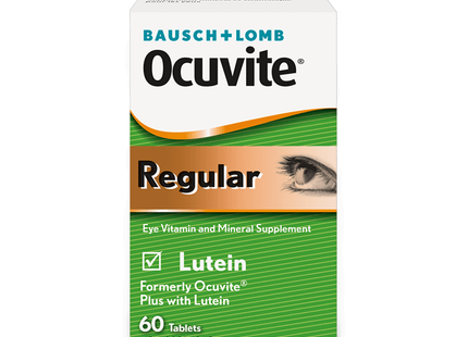 Bausch + Lomb - Supplément de vitamines et de minéraux pour les yeux Ocutive Regular | 60 comprimés