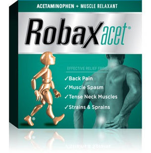 Robaxacet Caplets efficaces pour soulager la douleur | 18 caplets