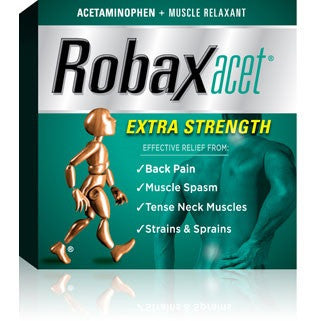 Robaxacet Extra Strength Effective Pain Relief Caplets | 18 Caplets