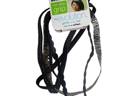 Scünci - No Slip Grip The Evolution Doux pour les cheveux | 4 pièces