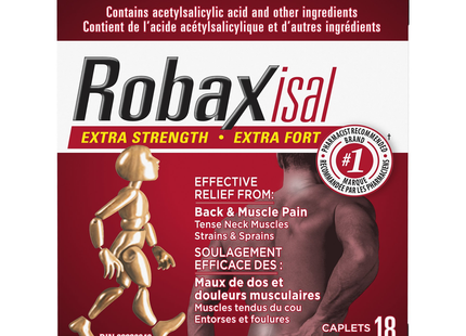 Robaxisal - Extra Strength Back & Muscle Pain Relief | 18 Caplets