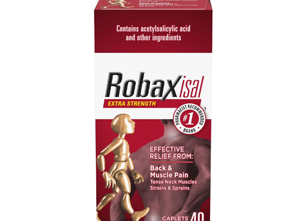 Robaxisal - Extra Strength Acetylsalicylic Acid + Muscle Relaxant Caplets | 40 Caplets