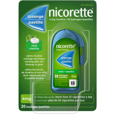 Nicorette 4mg Nicotine Lozenges - Mint | 20 Lozenges