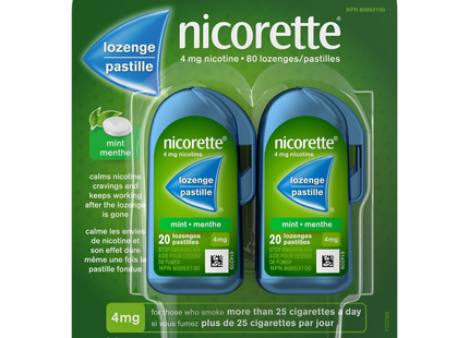 Nicorette - Mint Lozenges 4 MG | 80 Lozenges