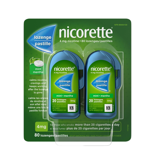 Nicorette - Mint Lozenges 4 MG | 80 Lozenges