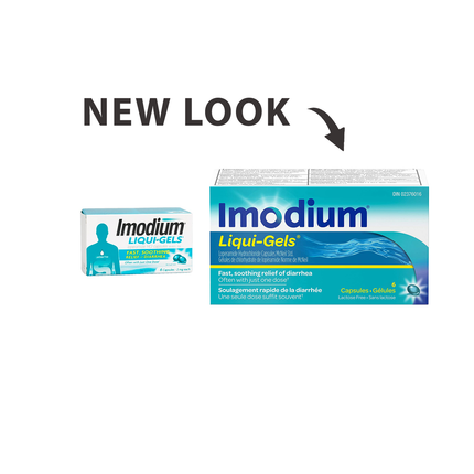 Imodium - Liqui-Gels for Soothing Relief of Diarrhea 2 mg - Adults | 6 Capsules