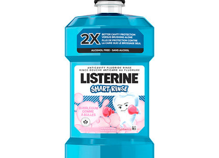 Listerine - Smart Rinse - Anticavity Fluoride Mouthwash - Alcohol Free - Bubblegum Flavour | 500 mL