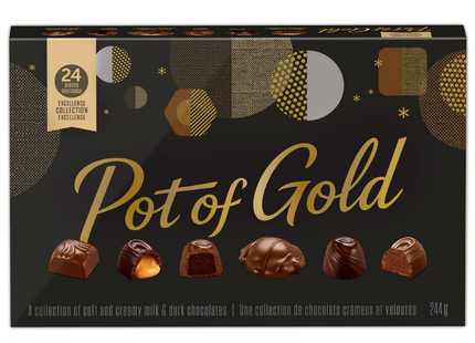 Hershey's - Pot of Gold Excellence Collection - Soft and Creamy Milk & Dark Chocolate | 244 g
