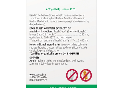 A.Vogel - MenoForce Menopausal Symptoms Supplement | 90 Tablets