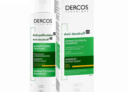 Vichy - Deros Anti-Dandruff Treatment Shampoo - Dandruff & Itchy Scalp | 200 mL