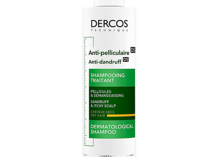 Vichy - Deros Anti-Dandruff Treatment Shampoo - Dandruff & Itchy Scalp | 200 mL