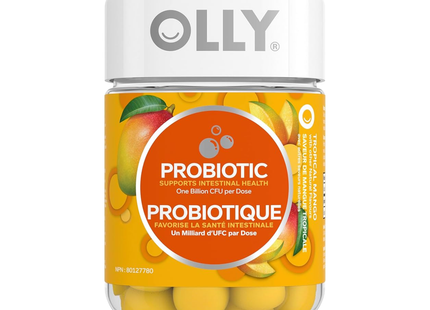 Olly - Probiotic Supports Intestinal Health, Mango Chewable Gummy | 50 Gummies