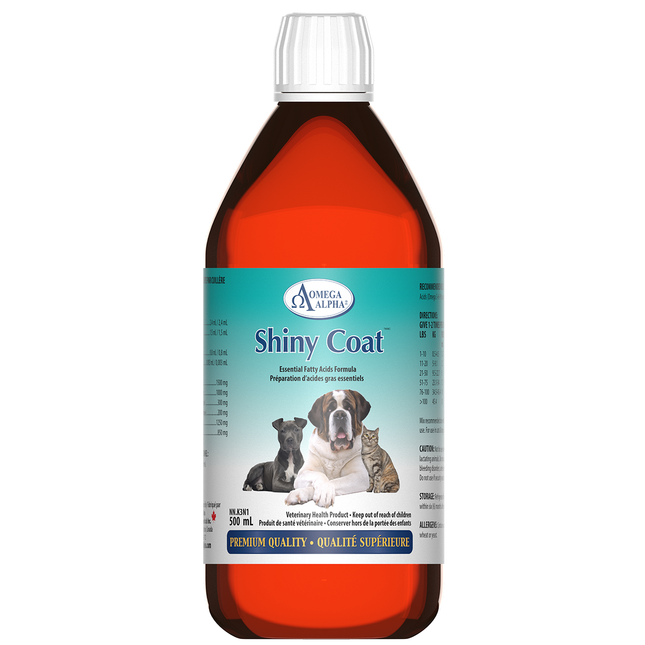 Omega Alpha - Manteau brillant pour animaux de compagnie | 500 ml