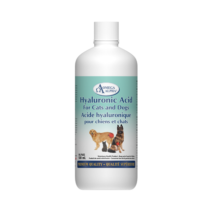 Omega Alpha - Acide Hyaluronique pour Chats et Chiens | 500 mL