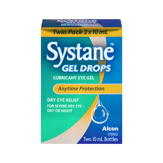 Gouttes oculaires lubrifiantes Systane Gel - Protection à tout moment | 2 x 10 ml