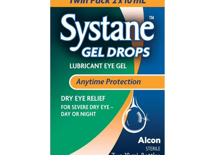 Systane - Gel Drops Lubricant Eye Gel, Dry Eye Relief | 2 x 10 mL