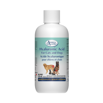Omega Alpha - Acide Hyaluronique pour Chats et Chiens | 120 mL