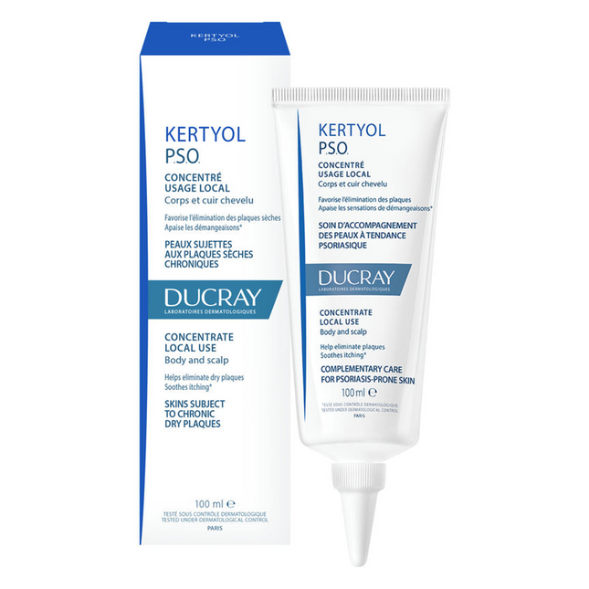 Ducray - Kertyol PSO Concentré Usage Local Corps et Cuir Chevelu | 100 ml