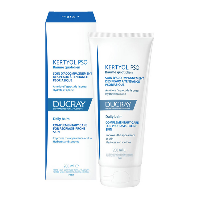 Ducray - Baume Quotidien Kertyol PSO - Soin complémentaire des peaux à tendance psoriasis | 200 ml