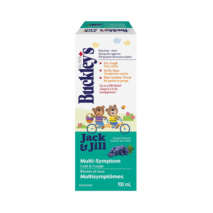 Buckley's - Sirop contre le rhume et la toux pour enfants Jack & Jill | 100 ml
